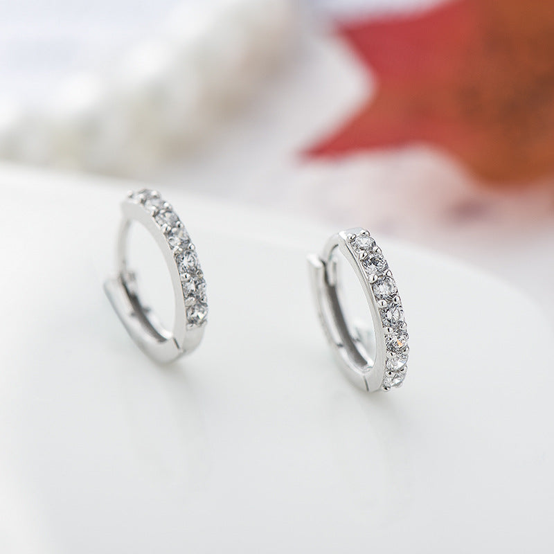 Ines Pave Huggie Hoops