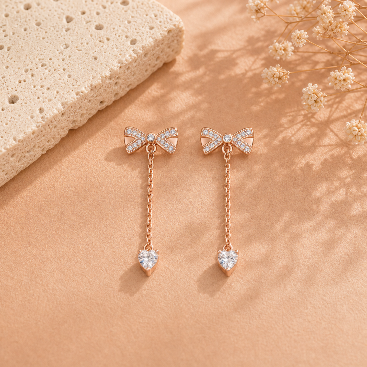 Saga Bow Drop Earrings