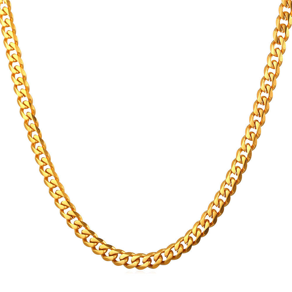 Ingrid Curb Chain Necklace — Necklace Golden 71cm