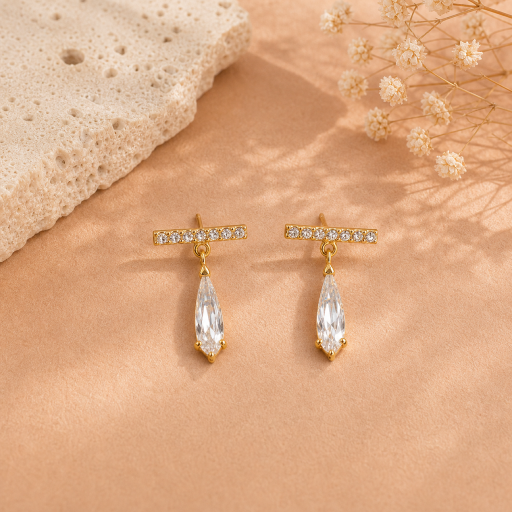 Runa Bar Drop Earrings