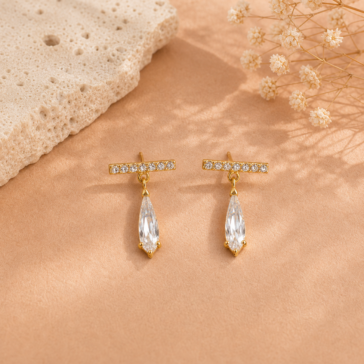 Runa Bar Drop Earrings