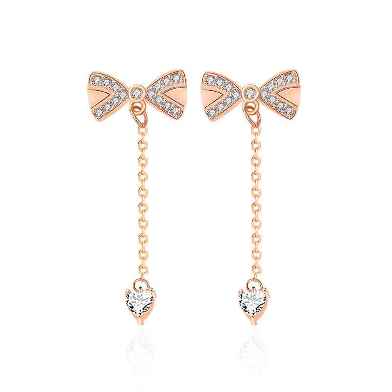 Saga Bow Drop Earrings
