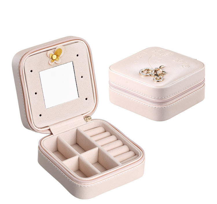 Ronja Travel Jewellery Case — Pink