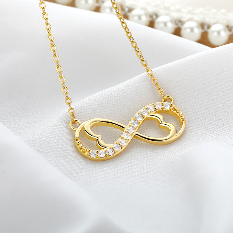 Kaja Infinity Heart Pendant Necklace