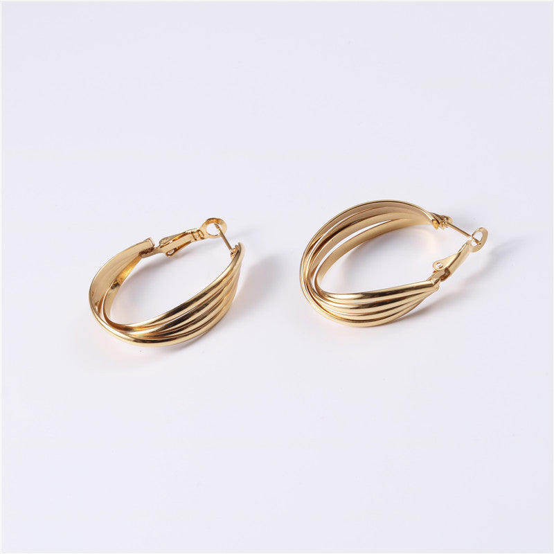 Aila Twisted Hoop Earrings