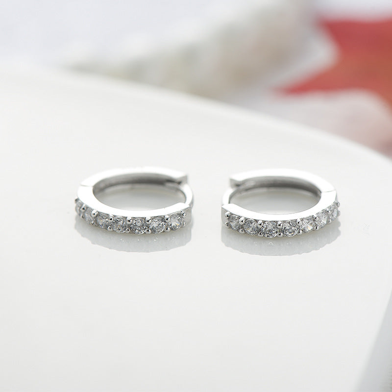 Ines Pave Huggie Hoops