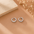 Ines Pave Huggie Hoops