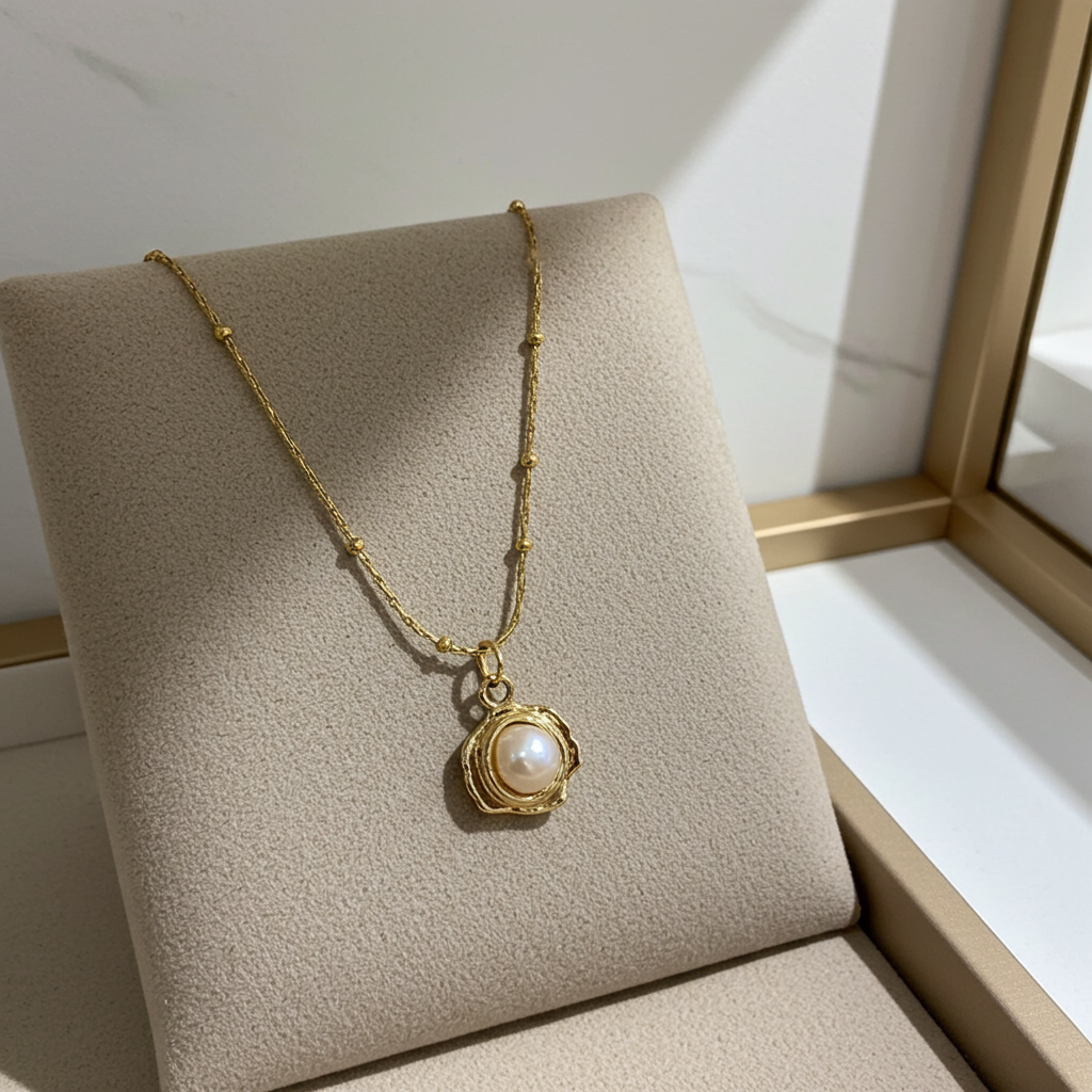 Aino Pearl Pendant Necklace