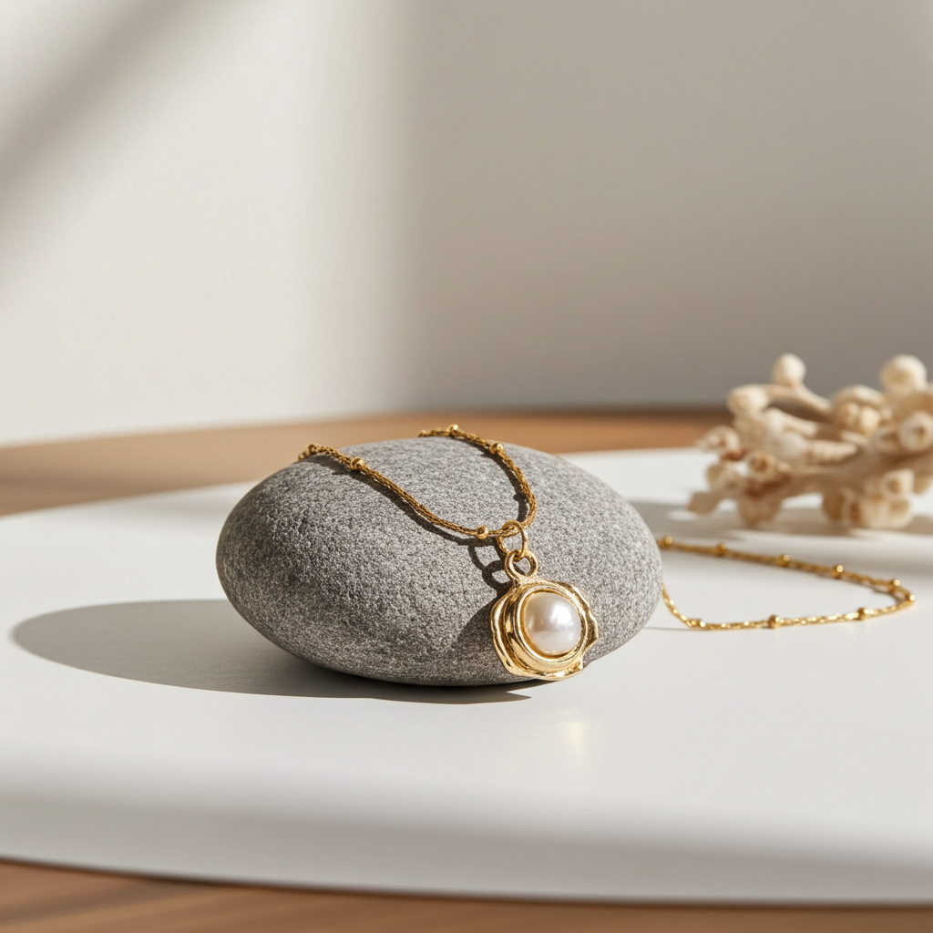 Aino Pearl Pendant Necklace