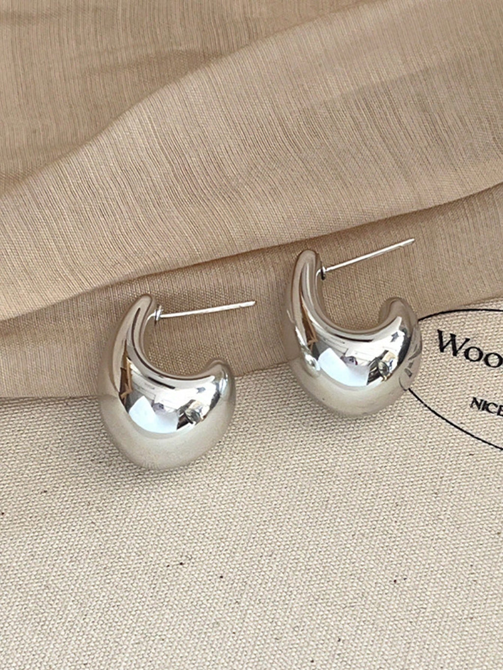 Inga Teardrop Hoop Earrings