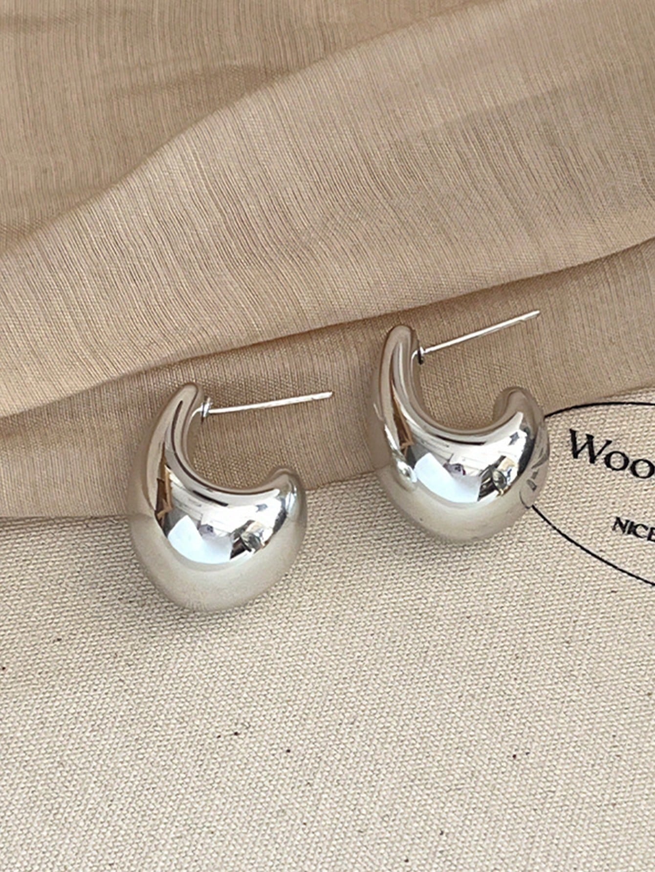 Inga Teardrop Hoop Earrings