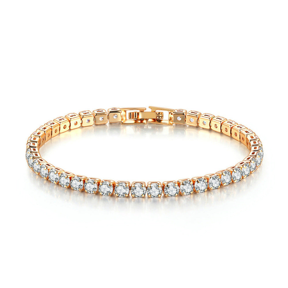 Aura Tennis Bracelet — Zircon Bracelet Single Row 4mm